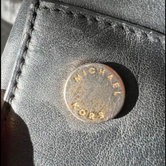 Michael Kors Black Leather Purse - Picture 3 of 4